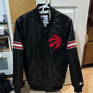 Toronto Raptors NBA “pick and roll” Satin bomber jacket